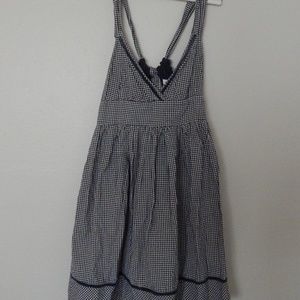 Kimchi Blue Medium Gingham Navy Sundress Dress